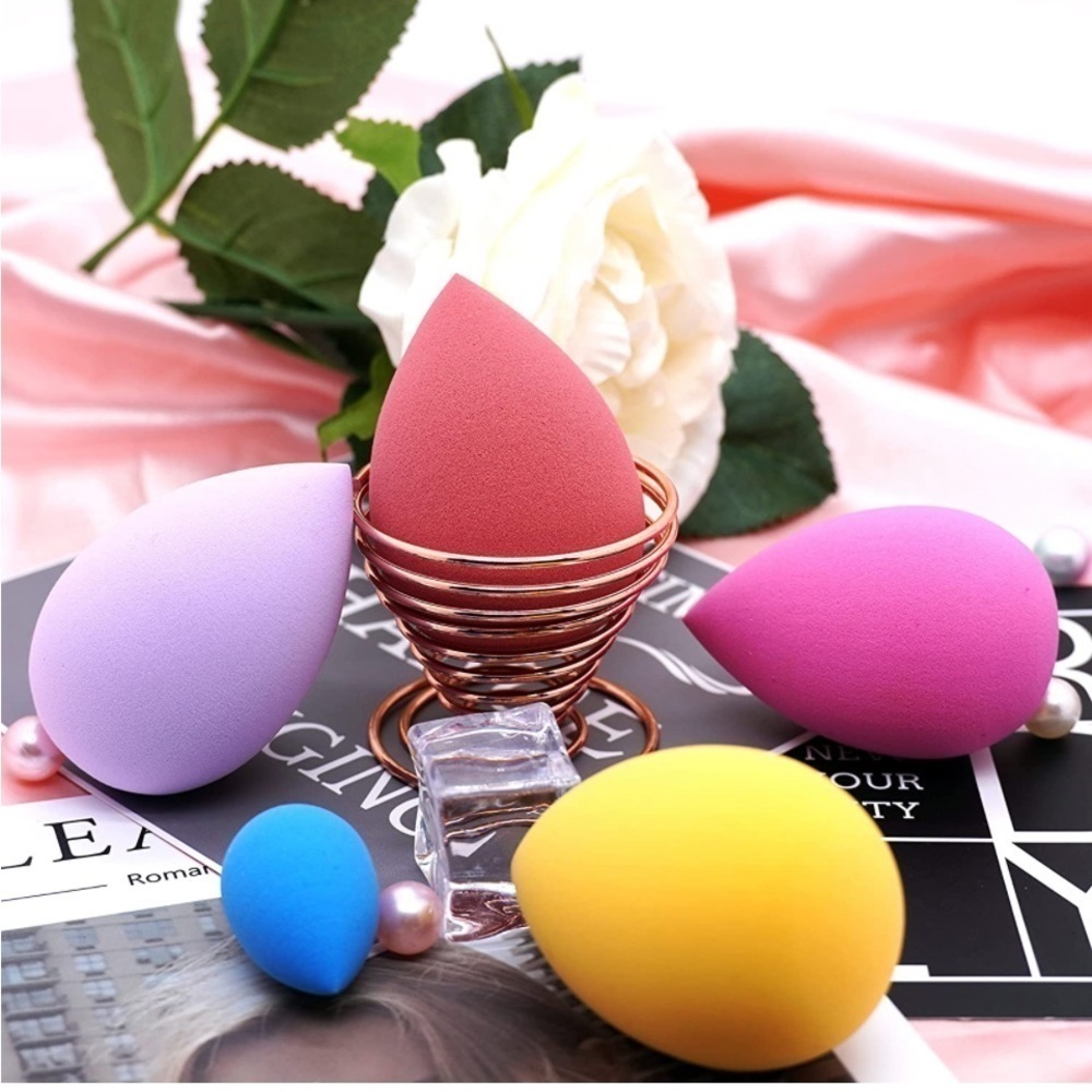 6 Pcs Makeup Sponge SetMulti-colored Beauty Sponge Blender, Latex Free Blending